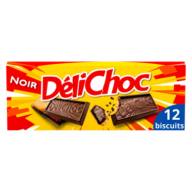 Biscuit au chocolat noir DELICHOC, 150g