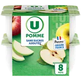 Purée de pommes sans sucres ajoutés  8 pots de 100g