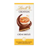 Chocolat au lait fourrée crème brûlée LINDT, Tablette de 150g