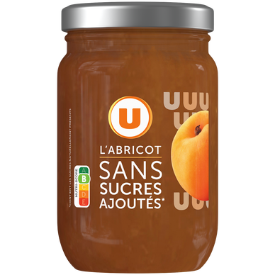 Préparation d'abricots sans sucre ajouté pot de 280g