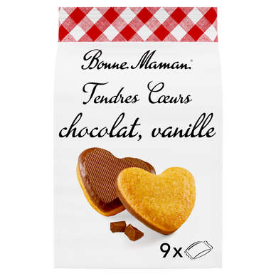 Gâteaux Tendre Coeur Chocolat - BONNE MAMAN - x9 - 225g