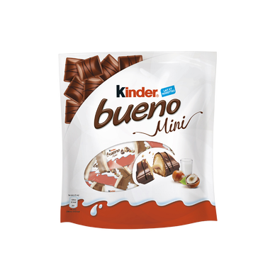 Barre chocolat KINDER BUENO mini, sachet de 20 pièces, 108g