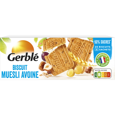 Biscuits muesli avoine GERBLE -  4x5, 290g