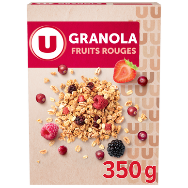 Céréales Granola fruits rouges  350g