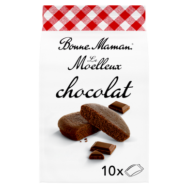 Gâteaux Moelleux chocolat - BONNE MAMAN - x10 - 300g