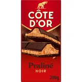 Chocolat noir praliné fondant COTE D'OR, tablette 200g