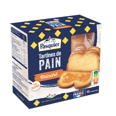 Tartines de pain brioché PASQUIER - Paquet de  210g