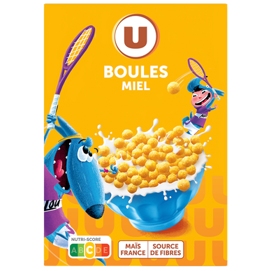 Céréales Boules de céréales miel  375g
