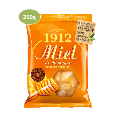 Bonbons au miel de montagne VERQUIN, sachet 200g