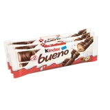 Fines gaufrettes chocolat fourrées lait noisettes KINDER, 129g