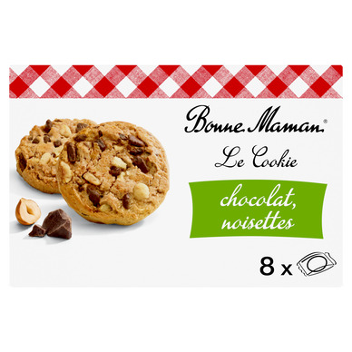 Cookies chocolat noisette - BONNE MAMAN - x8 - 225g