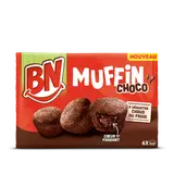 Biscuits BN muffin chocolat coeur fondant au chocolat noir x6, 162g