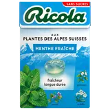 Bonbons sans sucres menthe fraiche RICOLA boîte 50g