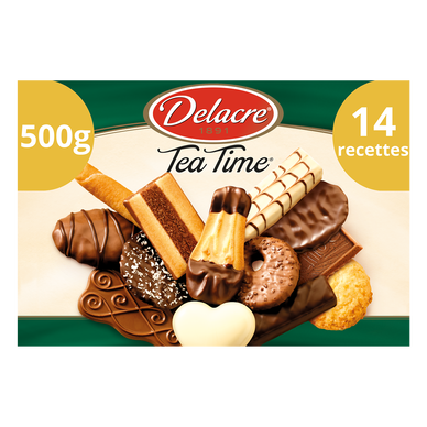 Gâteau TEA TIME Tradition DELACRE, boîte 500g