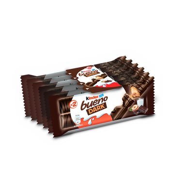 Barres au chocolat noir KINDER Bueno, 2x5 barres, 215g