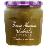 Confiture rhubarbe intense BONNE MAMAN, pot de 335g
