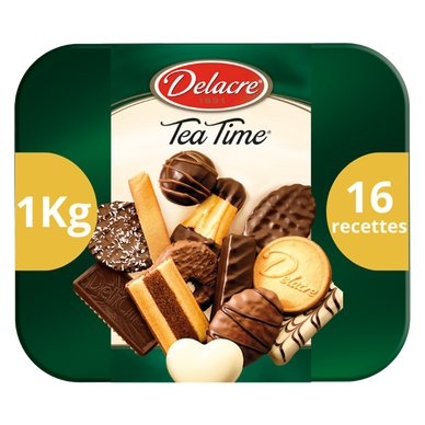 Assortiment de biscuits Tea Time DELACRE coffret de 1kg