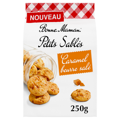 Biscuits Petits Sablés caramel beurre salé - BONNE MAMAN - x24 - 250g