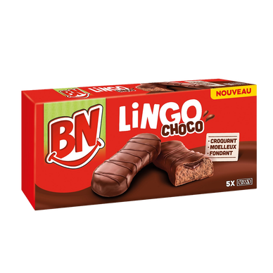 BN moëlleux lingo chocolat x5, 170g