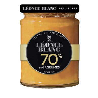 Confiture aux 4 agrumes 70% LEONCE BLANC 320g