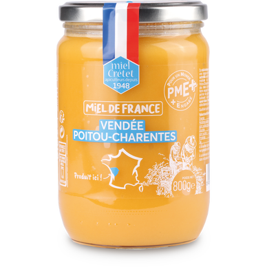 Miel de France Pays de Loire et Charentes MIEL CRETET, pot de 800g