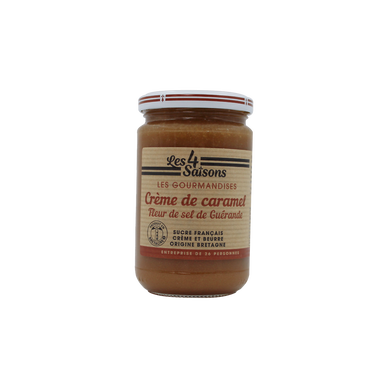 Crème de caramel à la fleur de sel de Guérande LES 4 SAISONS, 360g