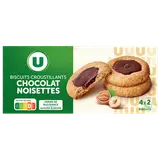 Biscuits croustillants chocolat noisettes U,  étui 115g