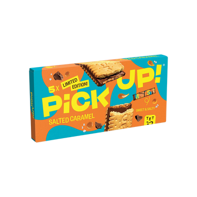 Biscuits au chocolat fourré caramel Pick-Up BAHLSEN, x5; 140g
