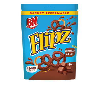 BN flipz enrobés de chocolat au lait, 90g