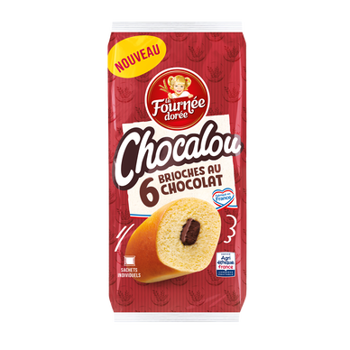Chocalou brioche au chocolat LA FOURNEE DOREE x6 240g