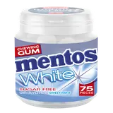 Chewing-gums White menthe douce sans sucres MENTOS, 75 dragées, 113g