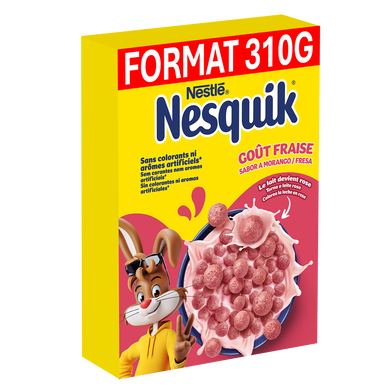 NESQUIK céréales fraise, 310g