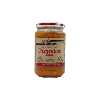 Confiture artisanale clémentine Corse 4 SAISONS, 400g