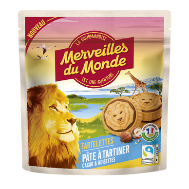 Tartelettes rondes cacao & noisettes MERVEILLES DU MONDE, 180g