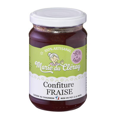 Confiture de fraise de Plougastel LA MARIE DU CLERAY, 350g
