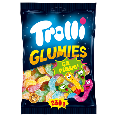 Confiserie gélifiée fantaisie glumies, TROLLI, 230g