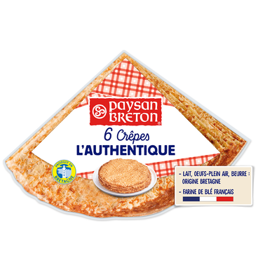 Crêpes "L'Authentique" PAYSAN BRETON, 6 unités soit 185g
