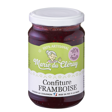 Confiture de framboise, MARIE DU CLERAY, pot de 350g