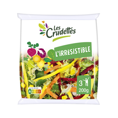 Salade Mélange L'irrésistible Les Crudettes - Sachet 200g