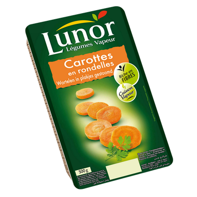 Carottes en lamelles Lunor - Sous vide 500g