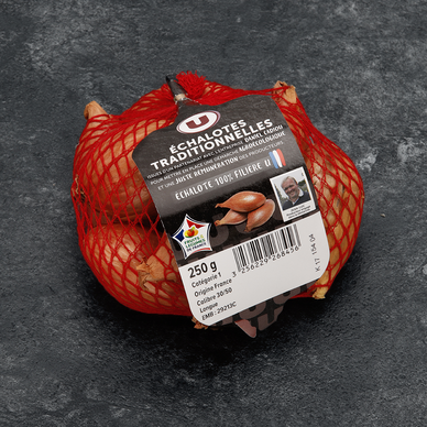 Echalote traditionnelle longue FILIERE U - Filet 250g