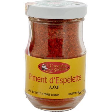 Piment d'Espelette, AOP, LA CONQUETE DES SAVEURS, barquette, 50g