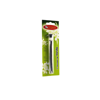 Gousse de Vanille, 2 pièces, LA CONQUETE DES SAVEURS, tube 6g