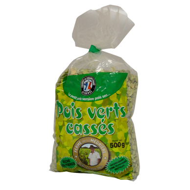 Pois verts cassés - Sachet 500g