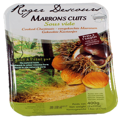 Marron entier sous vide, MAISON ALLAIRE, barquette 2X 200g