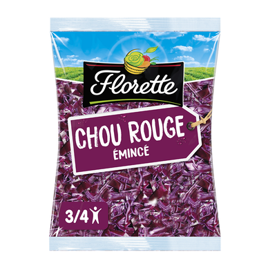 Chou rouge râpé Florette - Sachet 250g