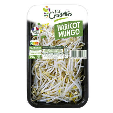 Haricot Mungo LES CRUDETTES - Barquette 250g