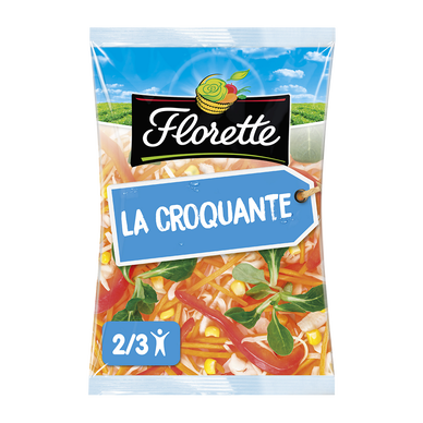 La Croquante - Carotte, Chou blanc, Maïs, Mâche - Florette - Sachet 180g