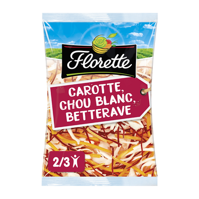 Carotte - Chou blanc - Betterave - Florette - Sachet 180g