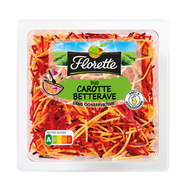 Duo Carotte/Betterave Rapées Florette - Barquette 180g